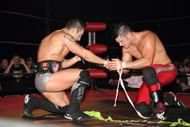 Partners turned rivals; Eddie Edwards and Davey Richards.